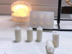 Molde silicona 6 mini velitas